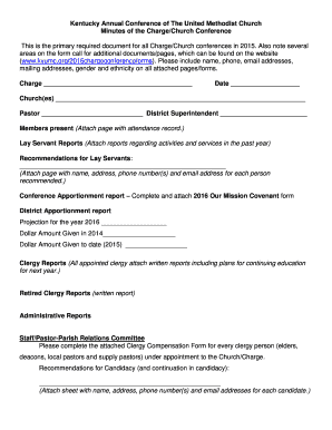 Kentucky Methodist Church Conference Minutes