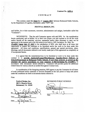 Vendor Purchase Order for Flags