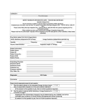 Prior Authorization for Injectable Antipsychotics