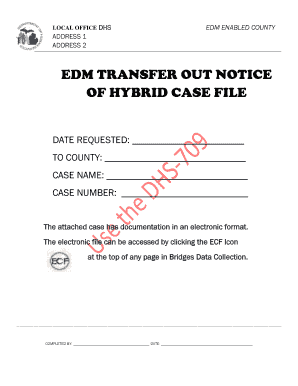 EDM Transfer Out Notice