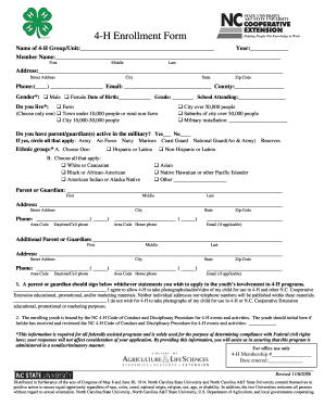 4-H Enrollment Form