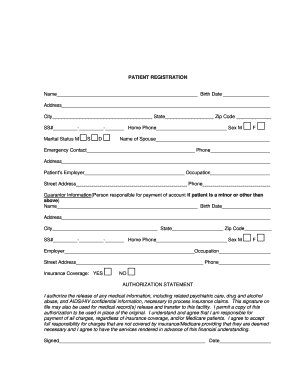 Patient Registration Form
