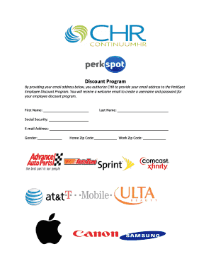 Employee Discount Program Authorization