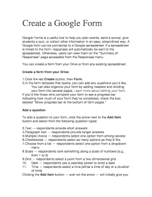 Fillable Online Create a Google form - andersonk12kyus Fax Email Print ...