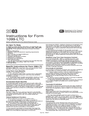 Instructions for Form 1099-LTC