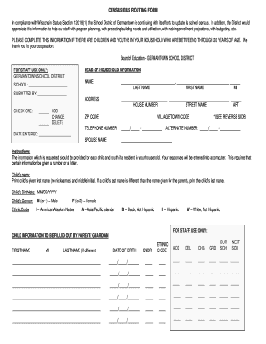 Census Bus Routing Form
