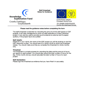 ESF Staff Timesheet
