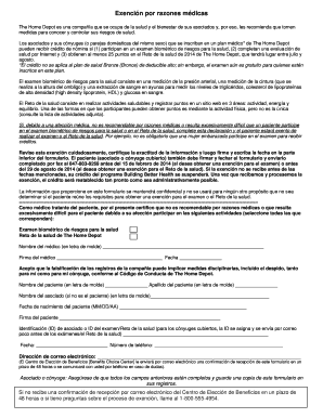 Exención por razones médicas