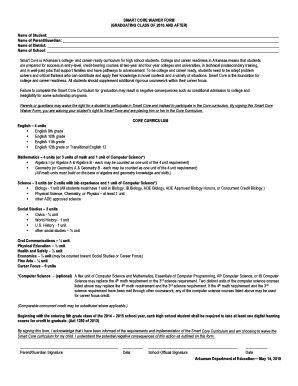 Smart Core Waiver Form