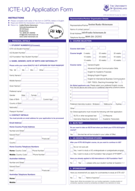 ICTE-UQ Application Form