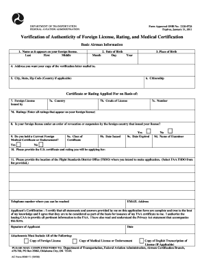 Verification of Authenticity of Foreign License