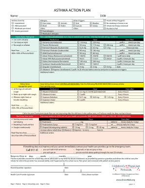 Asthma Action Plan