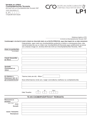 Ireland Limited Partnership Registration Form