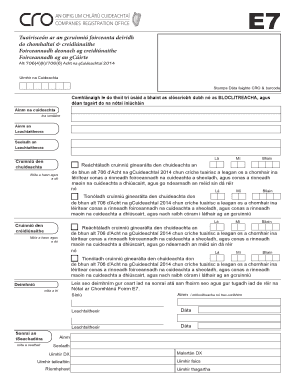 Ireland Company Liquidation Final Meeting Notice