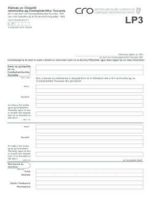Company Capital Statement Form LP3