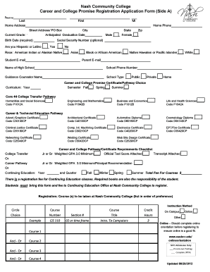 Career and College Promise Registration Application
