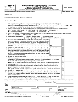 Form 5884-C Work Opportunity Credit for Qualified Veterans