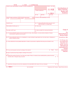 IRS Form 1098-C