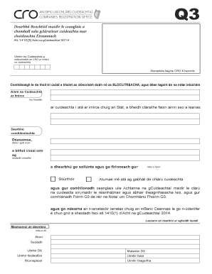 Legal Affidavit for Company Registration in Ireland