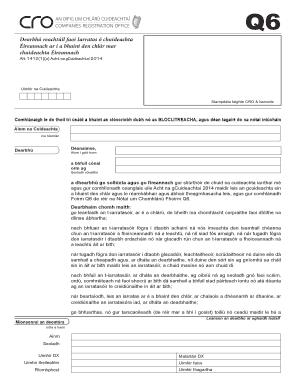 Company Strike Off Application Form