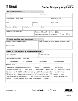 nef business plan requirements