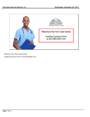 fillable online first coast tutorial avoiding common errors on the 855 i form