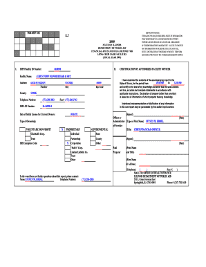 Illinois Long-Term Care Facility Financial Report