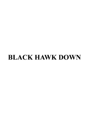 Black Hawk Down Worksheet