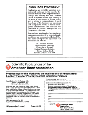 American Heart Association Journal Subscription Form