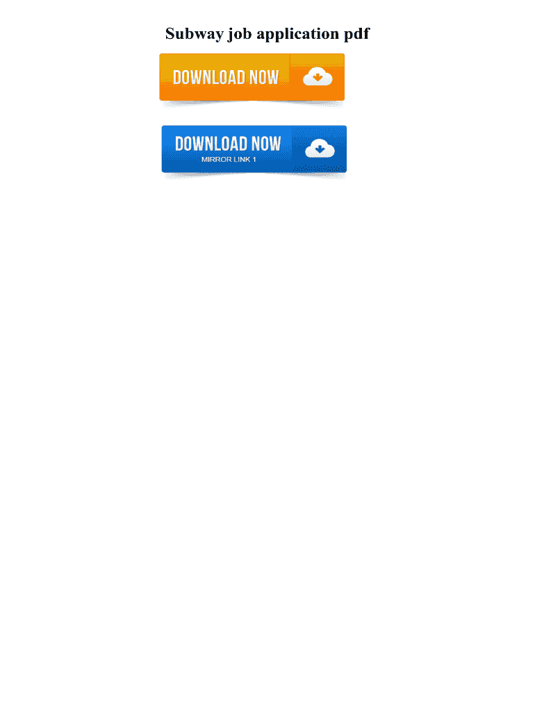 Fillable Online Subway job application pdf - WordPresscom Fax Email ...