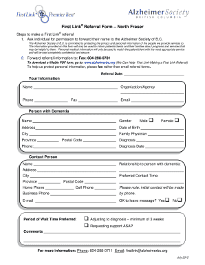 First Link Referral Form