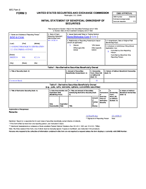 SEC Form 3 Beneficial Ownership