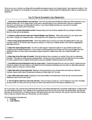 Student Loan Exit Counseling Form