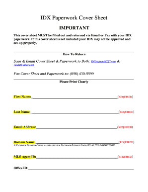 IDX Data Processing Agreement