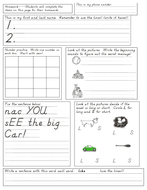 Homework Assignment Sheet