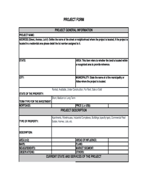 Project Information Form