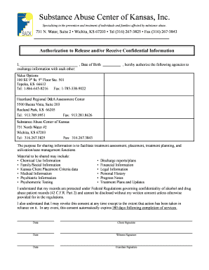 Authorization to Release Confidential Information