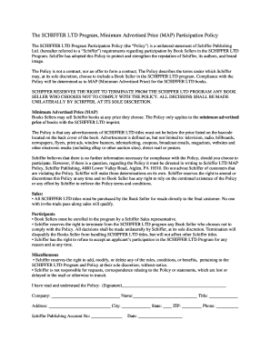 Schiffer MAP Participation Policy