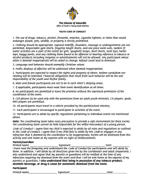 Youth Code of Conduct Agreement