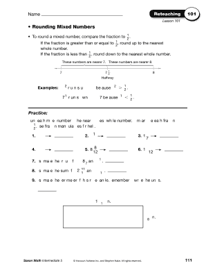 Math Reteaching Worksheets