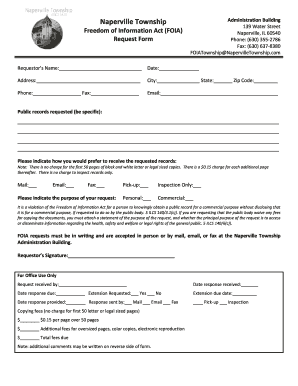 Freedom of Information Act Request Form