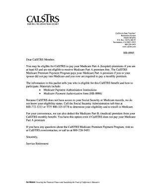 California Medicare Payment Authorization Form