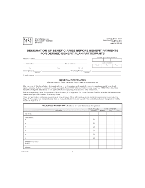 STRS Ohio Beneficiary Designation Form