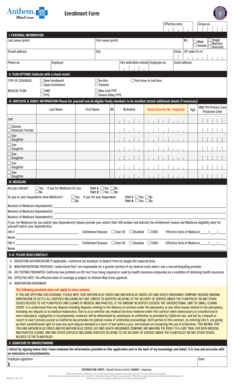 Employee Health Insurance Enrollment Form