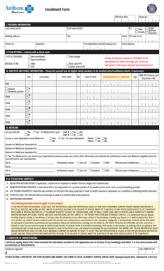 Employee Health Insurance Enrollment Form