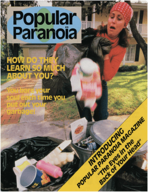 Popular Paranoia Magazine Subscription Form