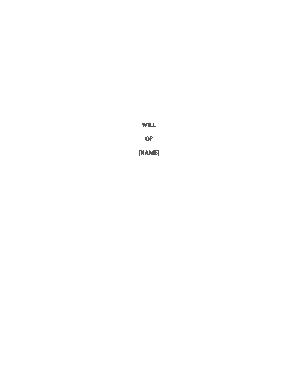 Hawaii Last Will and Testament