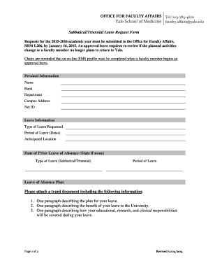 Fillable Online medicine yale Download here - Yale School of Medicine ...