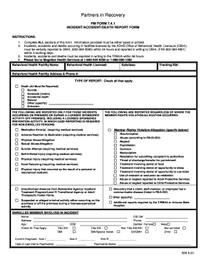 Incident Accident Death Report Form