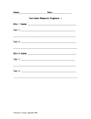 Hurricane Research Organizer
